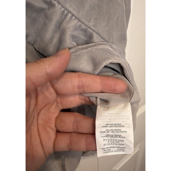 J Crew Womens Dainty Velvet Top‎ Size 8 Ruffle Fairy Coquette NYE Romantic Soft - Picture 15 of 16